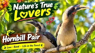 Nature’s True Lovers 🦜 | Hornbill Pair #birds #hornbills #nature #mates #love #naturelovers #viral