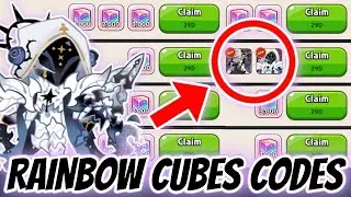Новые коды Rainbow Cubes для всех 😱