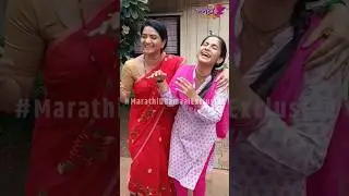 अंजलीने केली काव्याची पोल खोल! 😂😅#kashmirakulkarni #praptiredkar #setvisit #colorsmarathi