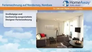 Norderney: Gro&szlig;z&uuml;gige und hochwertig ausgestattete Designer-Ferienwohnung - FeWo-direkt.de Video
