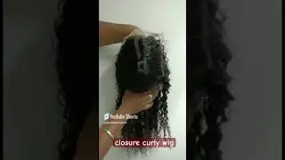 ✨Closure Wig Curly Texture | 100% Human Hair Wig#✨ #wigsinstall #curlyhair#hairwigservice #wig