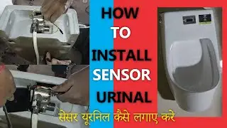 Senser Urinal | सेंसर यूरिनल कैसे लगाए करें | How To install Sensor Urinal @Somanyceramicsofficial