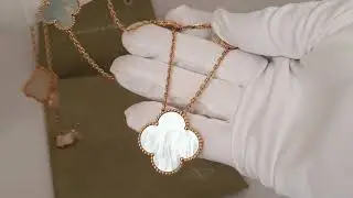 Van Cleef & Arpels длинное колье Magic Alhambra, 11 мотивов обзор ювелирного изделия!