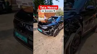 Tata Nexon vs Mahindra Scorpio N viral video #manishbhardwaj #tatavsmahindra #tatanexonev #shorts