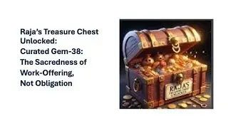 Curated Gem-38:The Sacredness of Work-Offering,Not Obligation
