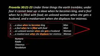 Proverbs 30:21-23