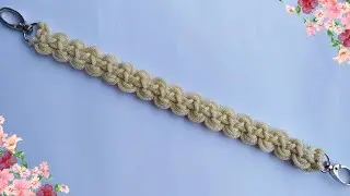 DIY MACRAME TUTORIAL, HANDLE TAS TALIKUR, DIY BRACELET, MACRAME BAG, FRIENDSHIP BRACELET, BASIC KNOT