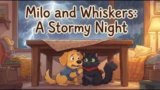 Milo and Whiskers | Bedtime | StoryKids | The Dog and The Cat | A Stormy Night | Chapter 04