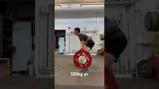 130kg pr #rawpowerlifting #deadlift #gym