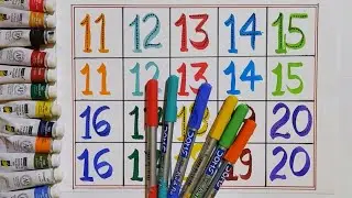 Ginti 123|Counting numbers|learn to write number|tracking dotted 12345|#preschool#numbers123#ginti.
