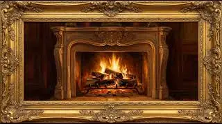 12h Art Lareira | Frame TV Art 4K | Cozy Fireplace Painting