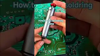 How to use Desoldring Pump #diy #project #electrical #electronics #discovery #soldering #relax #rain