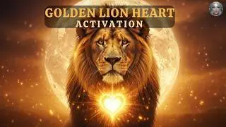 Golden Lion Heart Activation 🌕 Leo Full Moon Energy for Inner Power, Heart Chakra Awakening Music