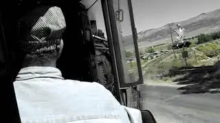 Operating a steam locomotive. Running a 1907 ALCO 2-8-0 locomotive on the Nevada Northern Railway.