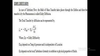 EDDY DIFFUSION