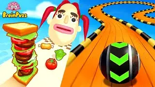 Sandwich Runner | Sky Rolling Balls - All Level Gameplay Walkthrough iOS, android NEW APK UPDATE