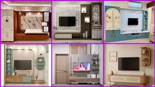 Luxury TV Wall Unit Design with Puja Mandir | Modern TV Wall Unit Designs