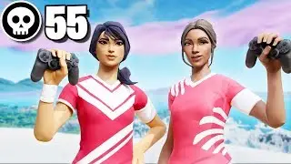 55 KILL *NEAR SEASON 9 SQUAD RECORD* GAME | Controller On PC | World Record Kill Squad Attempt