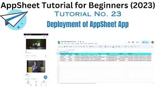 Deployment of  appsheet app