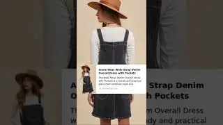 Denim Overall Dress