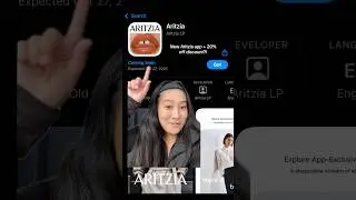 New Aritzia app 👀 I&rsquo;ve been waiting for this forever!!! #aritzia #aritziaapp #aritziasale