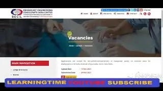 BECIL Recruitment 2021|BECIL Personal Assistant, DEO, Ward Attendant, Vacancy Apply online form 2021