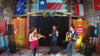 Brittany Haas , Jordan Tice & Jeremy Kittel Playing 'The Bee Jig' at Live Oak Fiddle Camp 2017