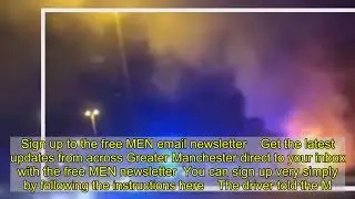 Vehicle is engulfed in flames on the Airport Relief Road