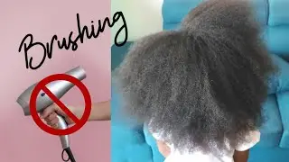 Brushing without dryer quick method||sans s&egrave;che cheuveux rapide et facile.