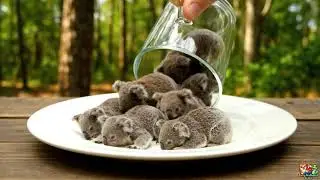 Cute Colorful Tiny Animals in a Glass Jar Compilation | Furry_Feathered_Scales | (EP39) #ai #animals