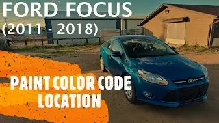 Ford Focus - UBICACI&Oacute;N DEL C&Oacute;DIGO DE COLOR DE PINTURA EXTERIOR (2011-2018)