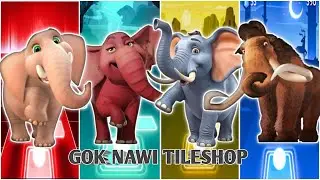 🎬⚡Забавный хобот 🐘🆚Забавный красный слон 🐘🆚Забавный синий слон 🐘🆚Забавный Манфред 🦣|Танец с гробо...