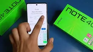 Infinix Note 40x 5G: создание идентификатора Play Store &mdash; как создать учетную запись Play Store н...