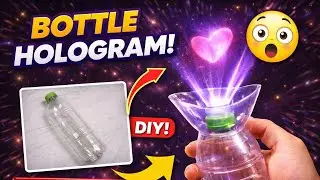 Plastic Bottle Se Hologram Kaise Banaye? 😱 | Amazing DIY 3D Light Trick ✨