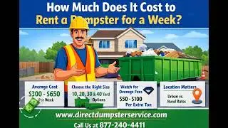 How Much Does It Cost to Rent a Dumpster for a Week?
