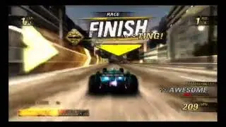 Burnout Revenge Race Long Forwards at Eastern Bay Logitech World Racer