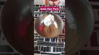 DIY Amla Powder Hair pack for hair growth | Amla and curd hair mask #trending #viralvideo #shorts