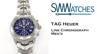 TAG Heuer Link Chronograph CT1110 Bourne Identity Men's 41mm Blue CT1110.BA0550