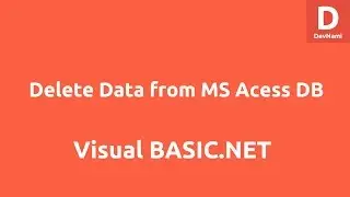Delete Data from VB.net to MS Access Database Table