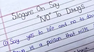 slogans on say no to drugs || slogans on no drugs in English || say no to drugs slogans in English
