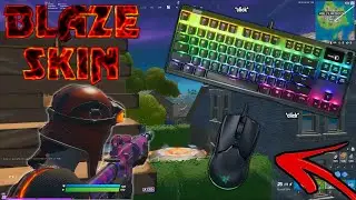 Apex Pro TKL ASMR Keyboard Clicks + NEW BLAZE SKIN Fortnite Gameplay!
