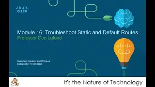 NetAcad SRWE Module 16 - Troubleshooting Static and Default Routes