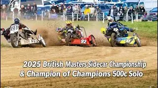 British Masters Sidecar and Solo Champion of Champions Vlog 🏁 #65 #grasstrack