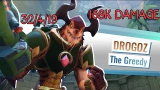 Paladins | PS4 | Drogoz king of the hill hardcarry gameplay | Gold Drogoz best skin
