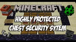 Minecraft Tutorial - Highly Protected Chest Security System! [EXPLOSION PROOF]