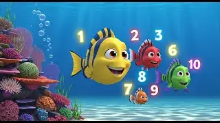 Counting Fish Under the Sea 🐠🌊 | Numbers Song for Kids | Fun Ocean Learning Video