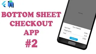 Flutter Tutorial - Create Bottom Sheet Checkout App #2