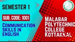 1001 | COMMUNICATION SKILLS IN ENGLISH | PART I
