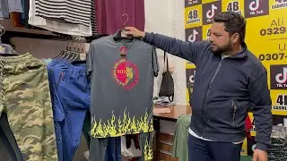 wholesale price tracksuit T-shirts Trouser 🩳 | cream block market allama Iqbal town Lahore