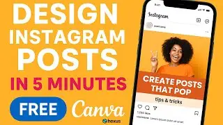 Design Instagram Posts in 5 Minutes (Canva Tutorial for Beginners)